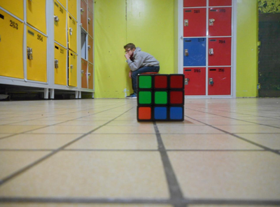 Géry... Sur un Rubik's cube !