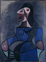 Picasso: femme en bleu 1944