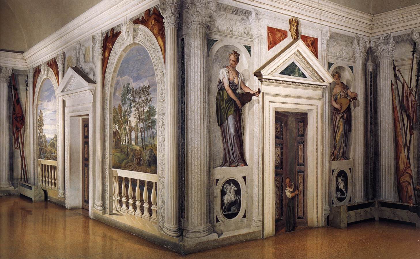 Paul VERONESE  Fresques Villa Barbaro Maser - Italie1560-1561